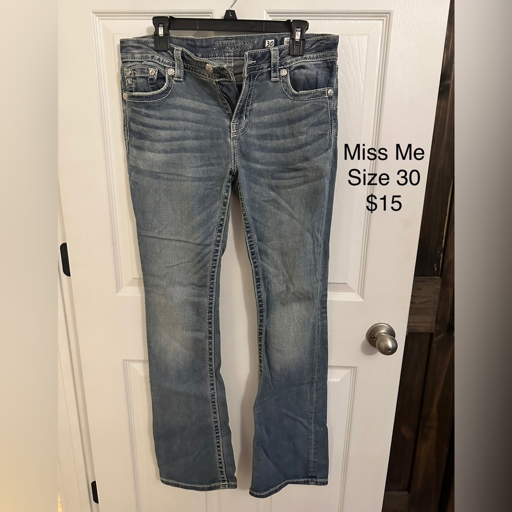 Miss Me Bootcut Jeans, Size 30